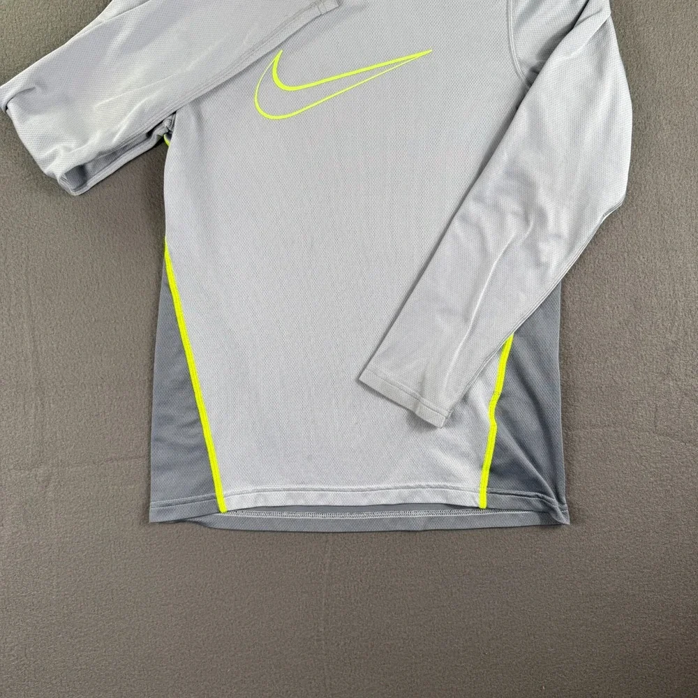 Nike Hoodie Women XL Dri Fit Swoosh Running Gym Gray Outdoors Spring Wicking EUC